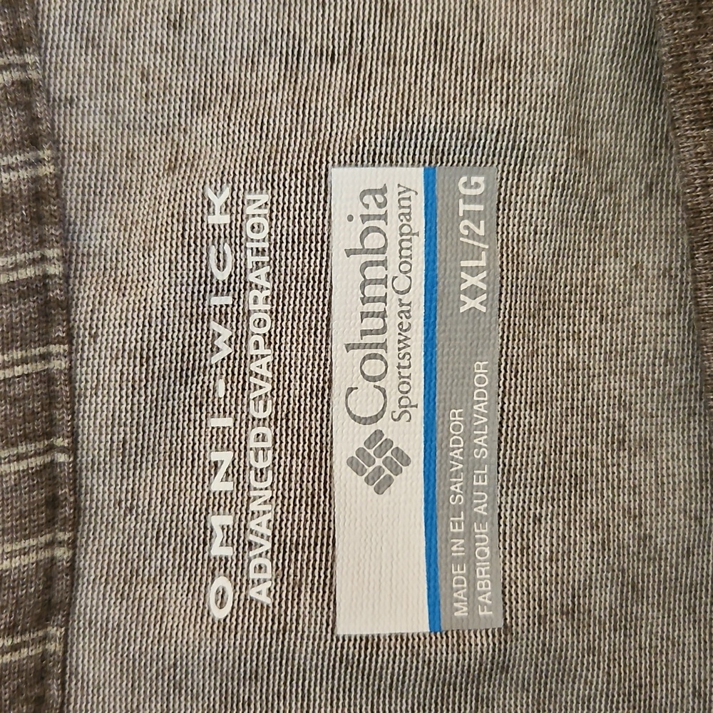 NWT Columbia Omni-Wick Men's Short-sleeve Performance Striped T-Shirt Sz: XXL - Picture 2 of 5